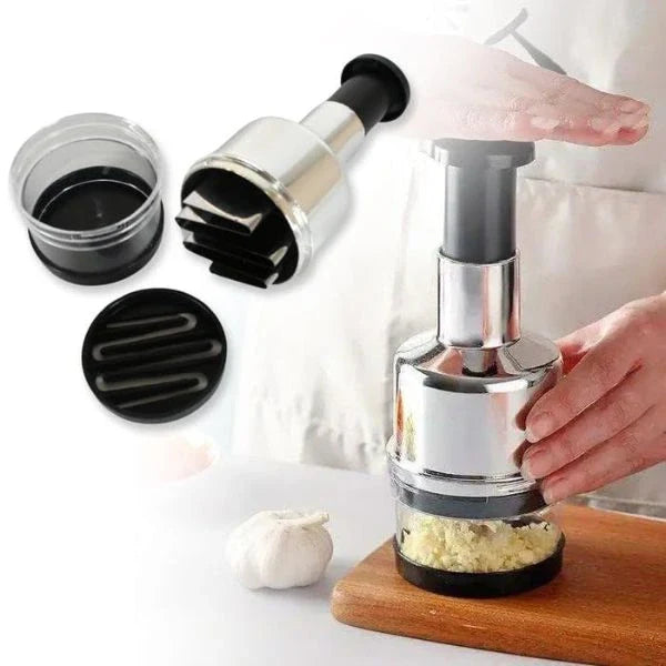 🔥Last Day Buy 1 Get 1 Free $14.99 Each🔥Stainless Steel Hand Food Chopper Garlic Press