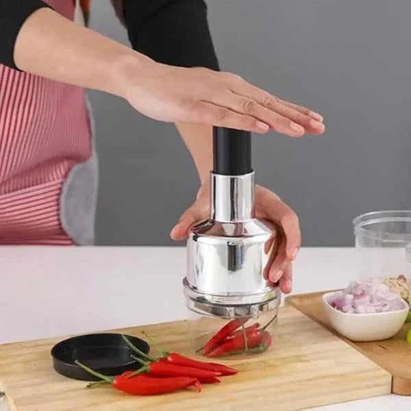 🔥Last Day Buy 1 Get 1 Free $14.99 Each🔥Stainless Steel Hand Food Chopper Garlic Press