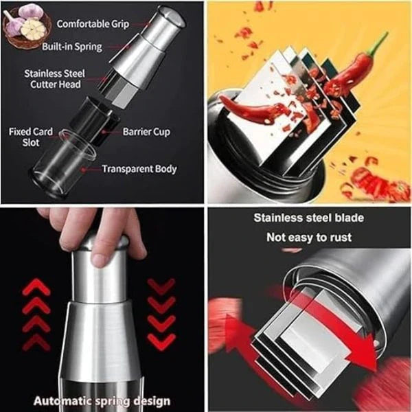 🔥Last Day Buy 1 Get 1 Free $14.99 Each🔥Stainless Steel Hand Food Chopper Garlic Press