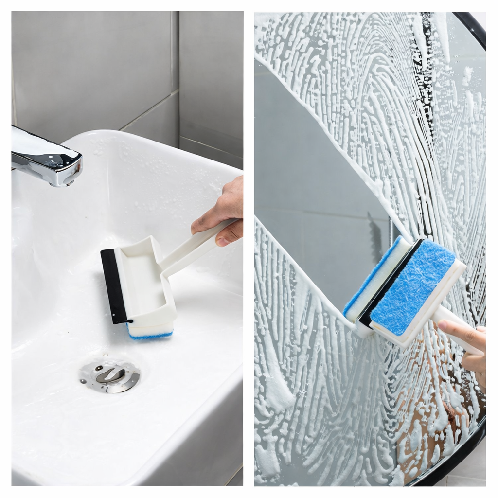 2-in-1 Dual-Sided Glass Cleaning Brush