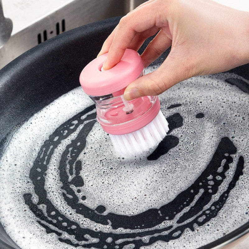 Multi-Purpose Soap Dispensing Palm Brush