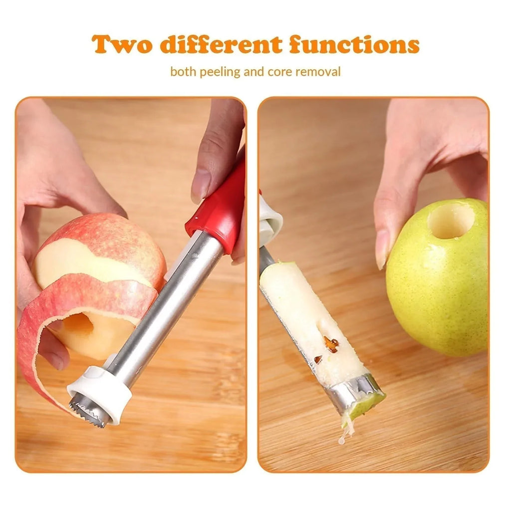 🔥Last Day Buy 1 Get 1 Free $12.49 Each🔥2 in 1 Apple Corer and Peeler - Stainless Steel Fruit Corer